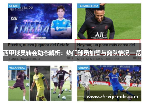 西甲球员转会动态解析：热门球员加盟与离队情况一览